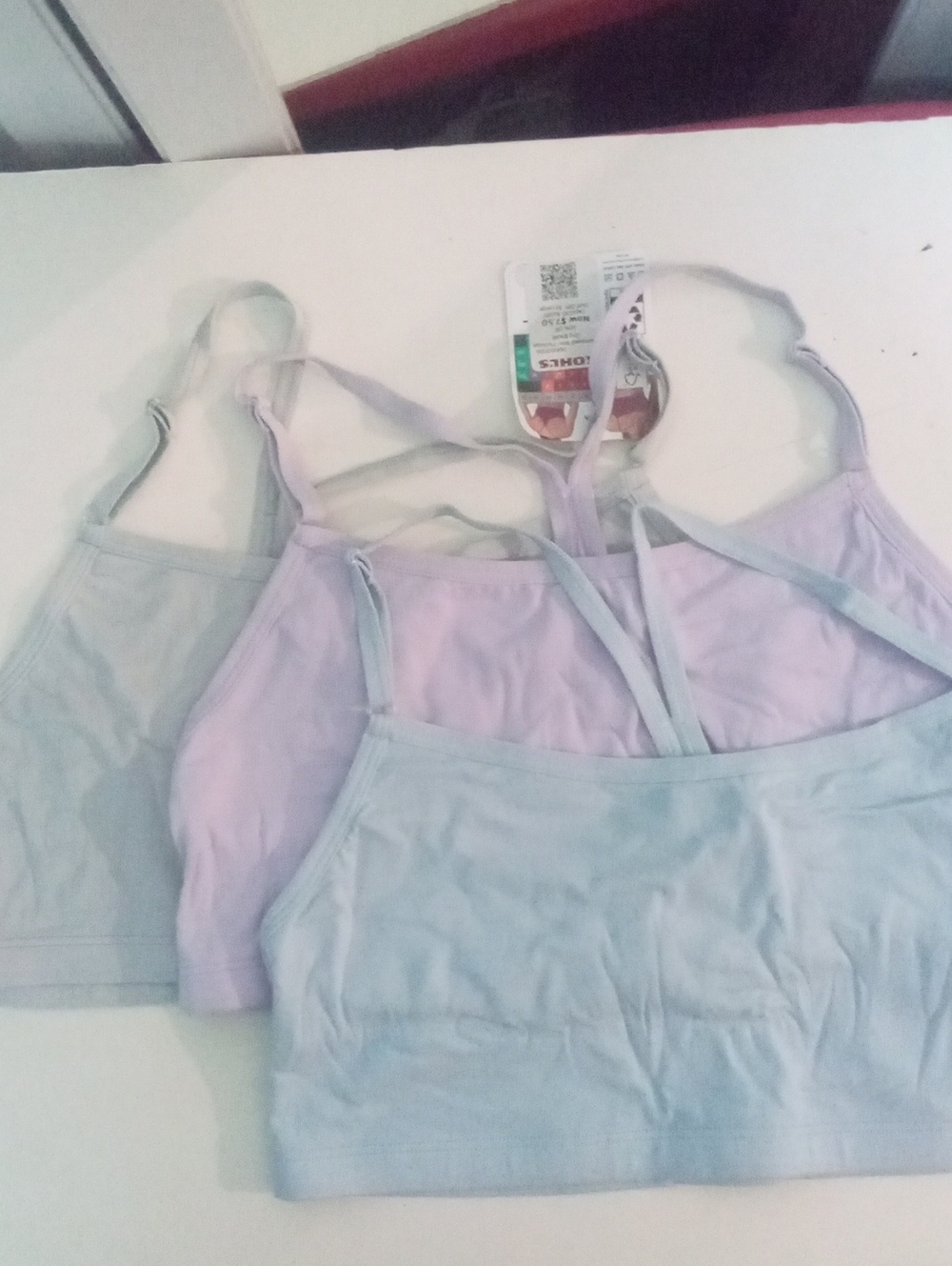 * FOTL Seamless Cami Bralette - Lavender  Light Blue Gray 2 XL NWT